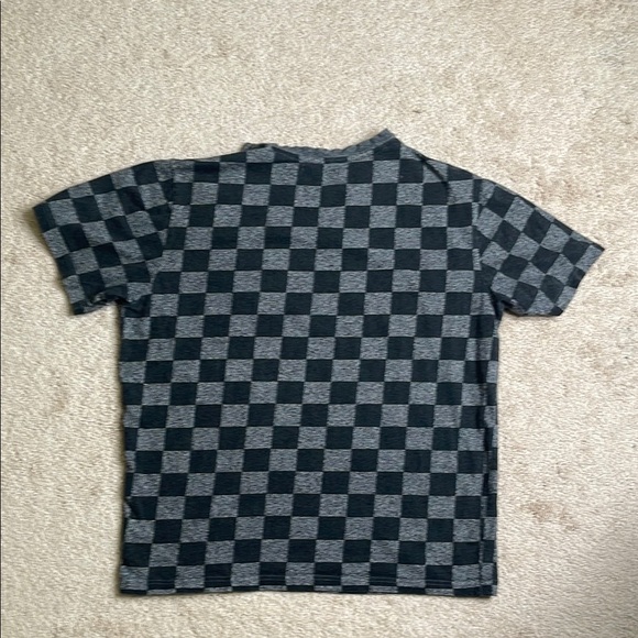 Trukfit Checkered Gray T-Shirt with Logo Patch - Picture 5 of 6